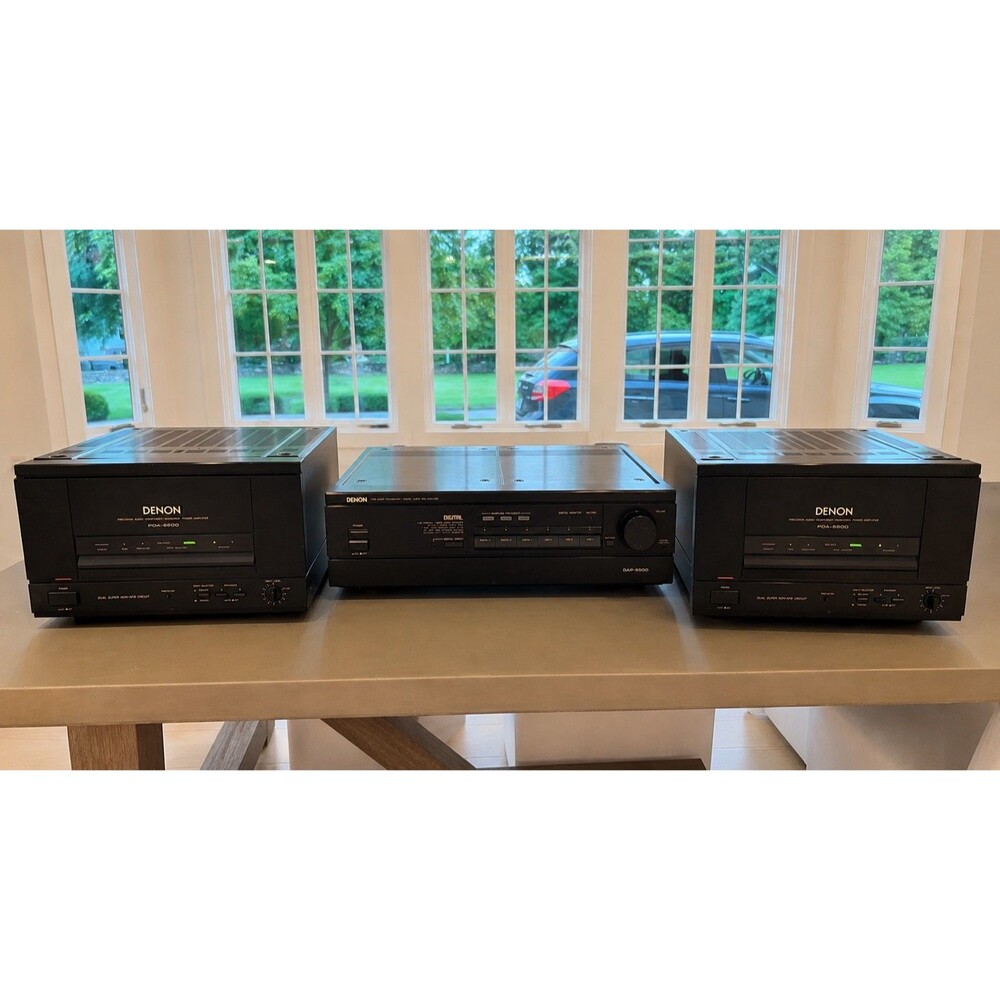 Denon POA-6600 Power Amplifiers and DAP-5500 Preamplifier - Original Owner!